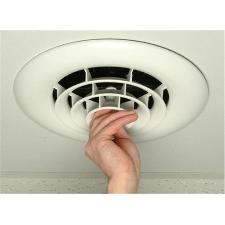 HAVACO QUICK CONNECT Havaco Quick Connect HT-GB-R1 White Round Ceiling Diffuser with 8 in. Boot HT-GB-R1